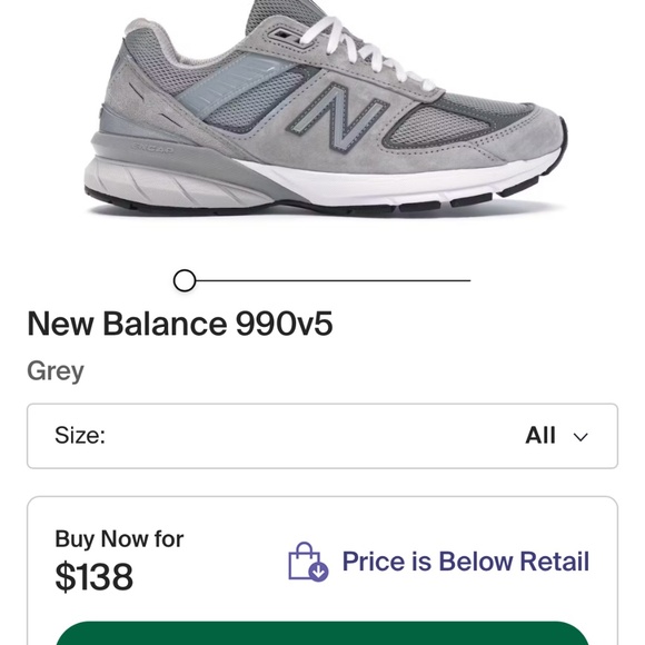 BRAND NEW NEW BALANCE 990 V5 - Picture 1 of 15